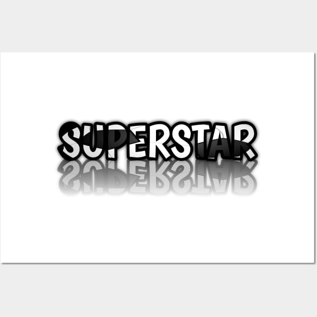 Superstar - Soccer Lover - Football Futbol - Sports Team - Athlete Player - Motivational Quote Wall Art by MaystarUniverse